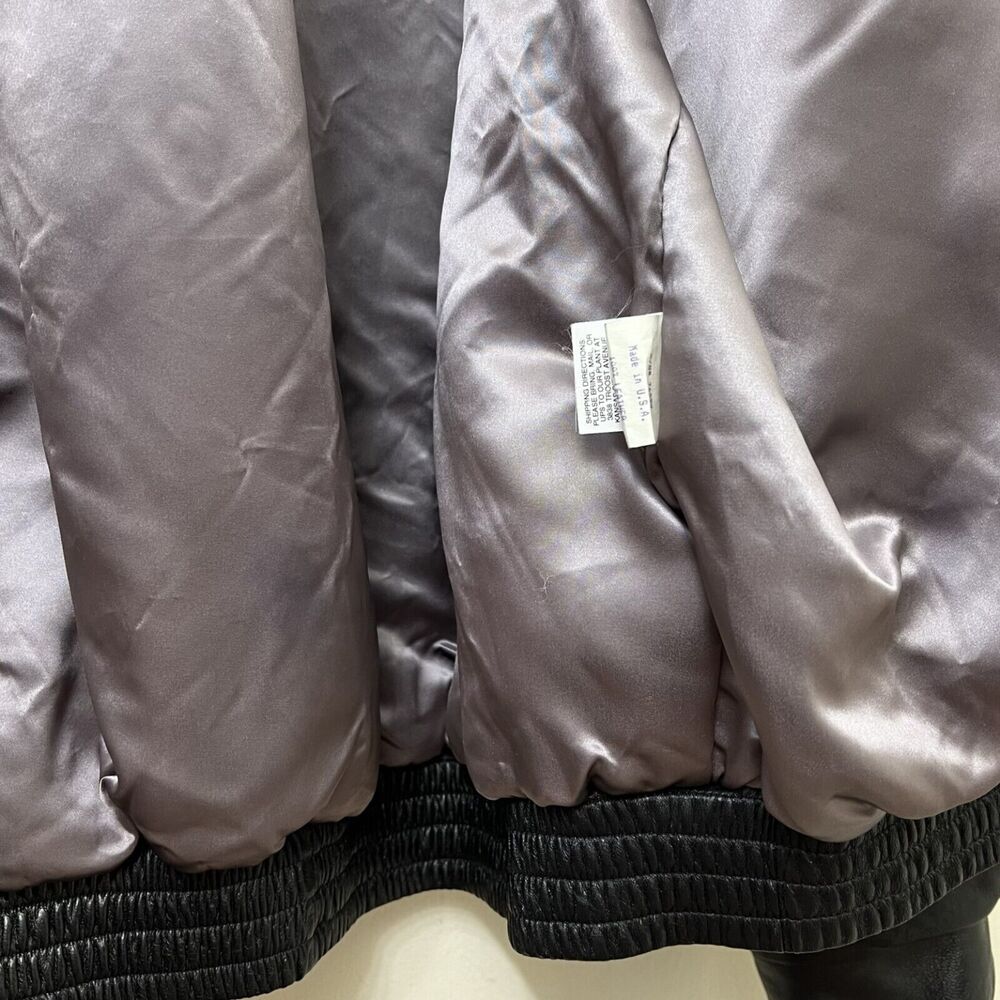 Collectible Vintage Nike Big Swoosh Varisty Leather Bomber Jacket – Size XXL - Picture 10 of 16